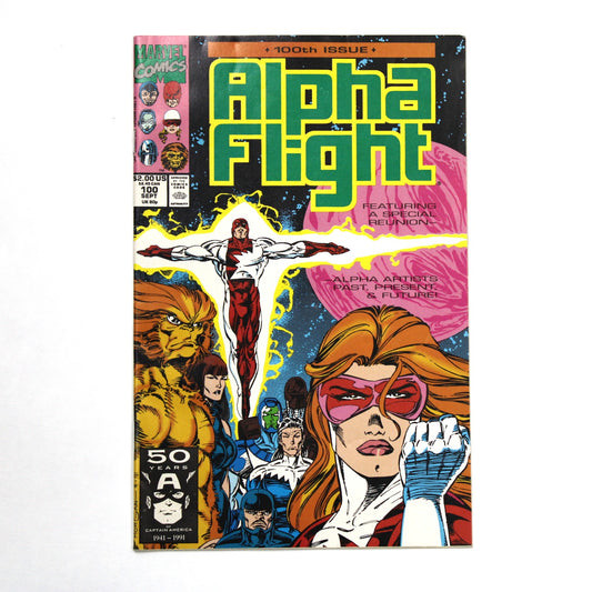 1991 MARVEL ALPHA FLIGHT COMIC BOOK  100TH ISSUE     LF0