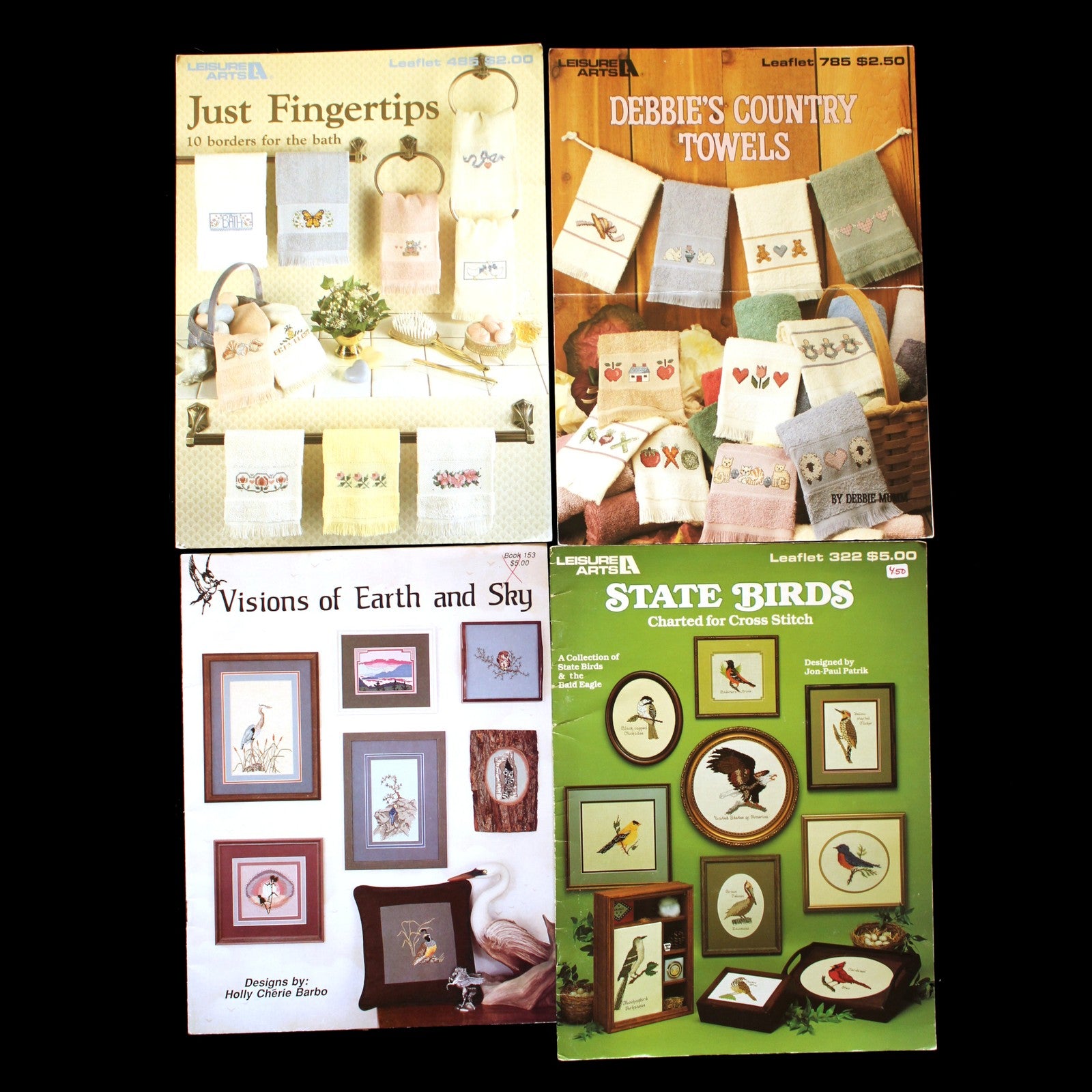 25 CROSS STITCH CHART / BOOKLET LOT:  VARIETY OF THEMES   BM1