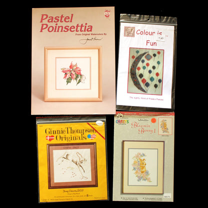 25 CROSS STITCH CHART / BOOKLET LOT:  VARIETY OF THEMES   BM6