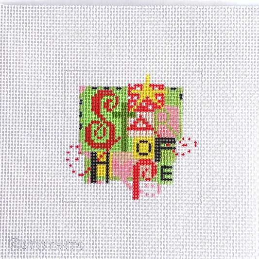 STITCH-ITS NEEDLEPOINT CANVAS:  STAR OF HOPE  BOX LID, INSERT     BM0