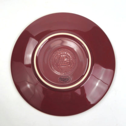 RETIRED LONGABERGER POTTERY:  WT CAPPUCCINO CUP & SAUCER PAPRIKA NIB2