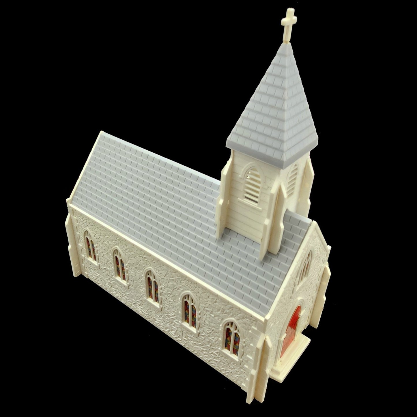VINTAGE PLASTICVILLE CC-9 CHURCH KIT COMPLETE IN ORIGINAL BOX     LF3