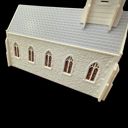 VINTAGE PLASTICVILLE CC-9 CHURCH KIT COMPLETE IN ORIGINAL BOX     LF4