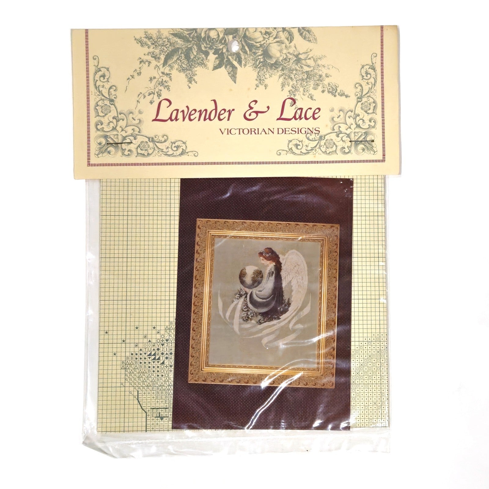 1992 LAVENDER & LACE VICTORIAN CROSS STITCH CHART:  EARTH ANGEL   LF1