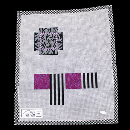 RUTH SCHMUFF HAND PAINTED NEEDLEPOINT CANVAS: 1341   3D GIFT BOX     BM1