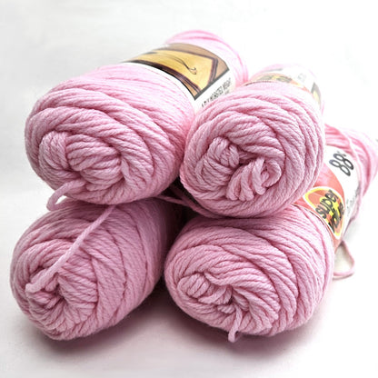 4 SK VINTAGE 1985 PRESTIGE ACRYLIC KNITTING CROCHET RESCUE YARN: PINK    LF1