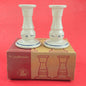 LONGABERGER 5" CANDLESTICKS:  WOVEN TRADITIONS BLUE #32522   NIB0