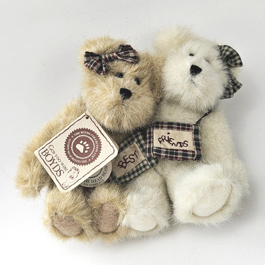 2001 PLUSH RETIRED BOYDS BEAR:  BESTEST & BUDDY TRUEFRIENDS  LF0