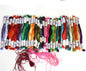 35 SKEINS SILK THREADS:  ALIZAH, KUM AND MISC    BM0