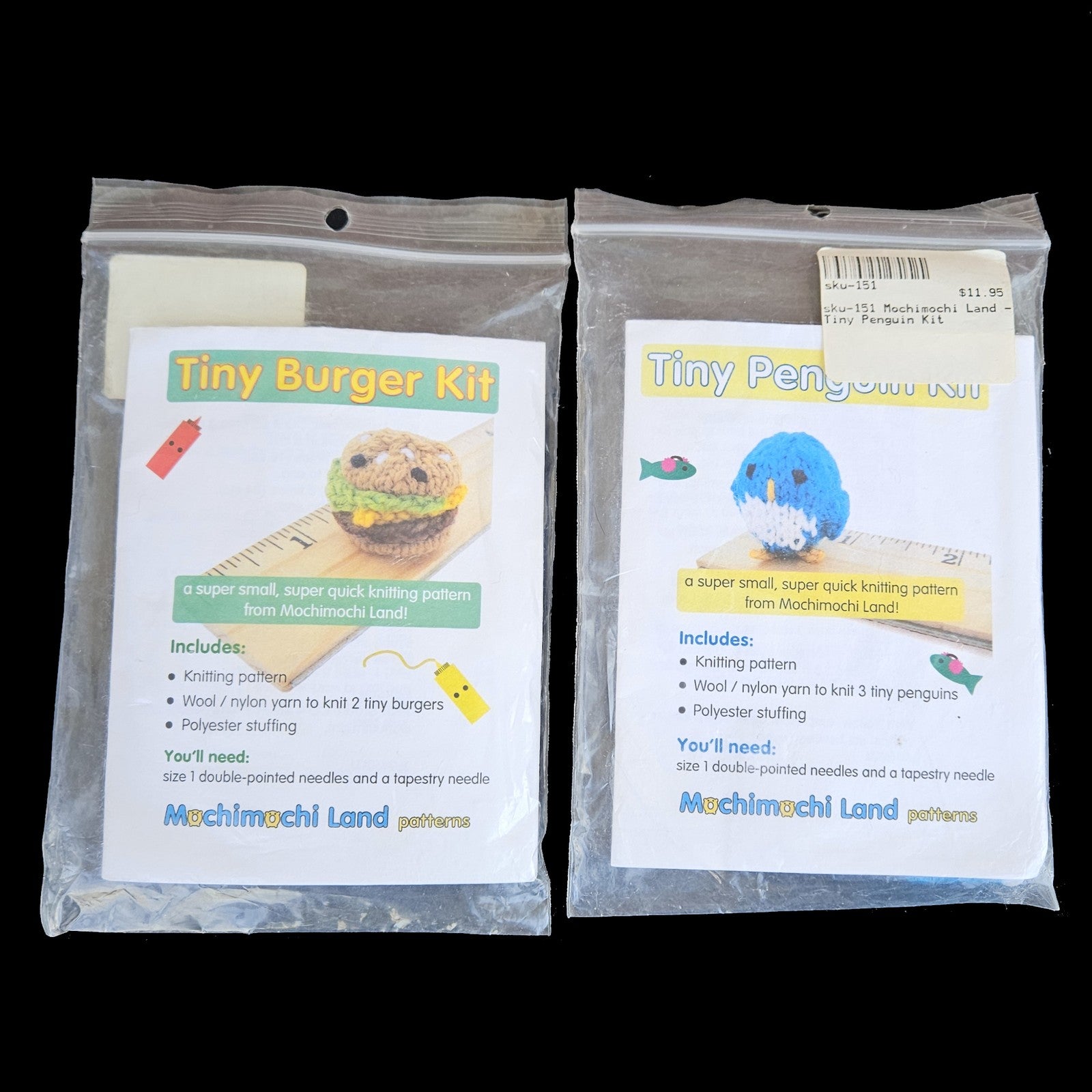 KNITTING & CROSS STITCH KIT CHART LOT:  HOLIDAY, MOCHIMOCHI LAND     LF1