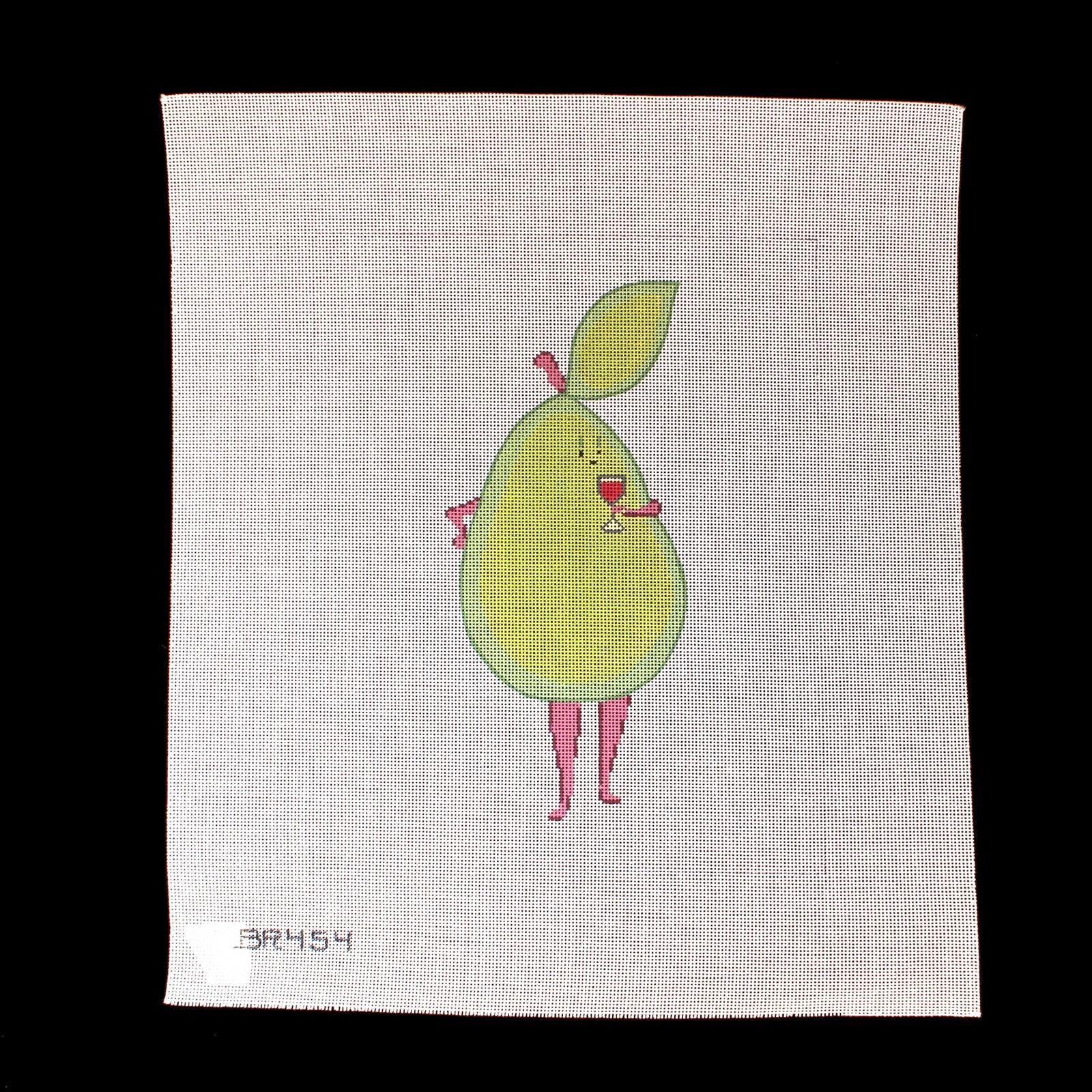 BARBARA RUSSELL HP NEEDLEPOINT CANVAS:  PEARS LIKE WINE  BM1