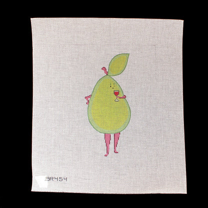 BARBARA RUSSELL HP NEEDLEPOINT CANVAS:  PEARS LIKE WINE  BM1
