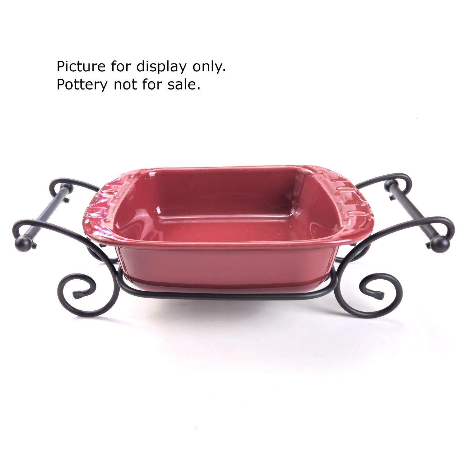 LONGABERGER WROUGHT IRON:  8" X 8" BAKING DISH CADDY  70321 NIB0