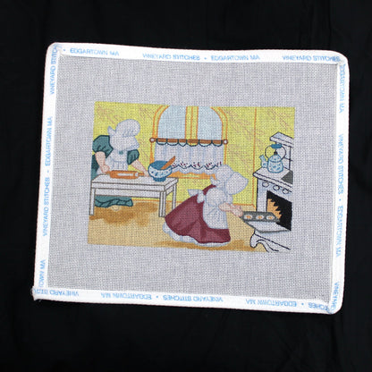 NEEDLEPOINT CANVAS:  AMISH BAKING DAY   BM1