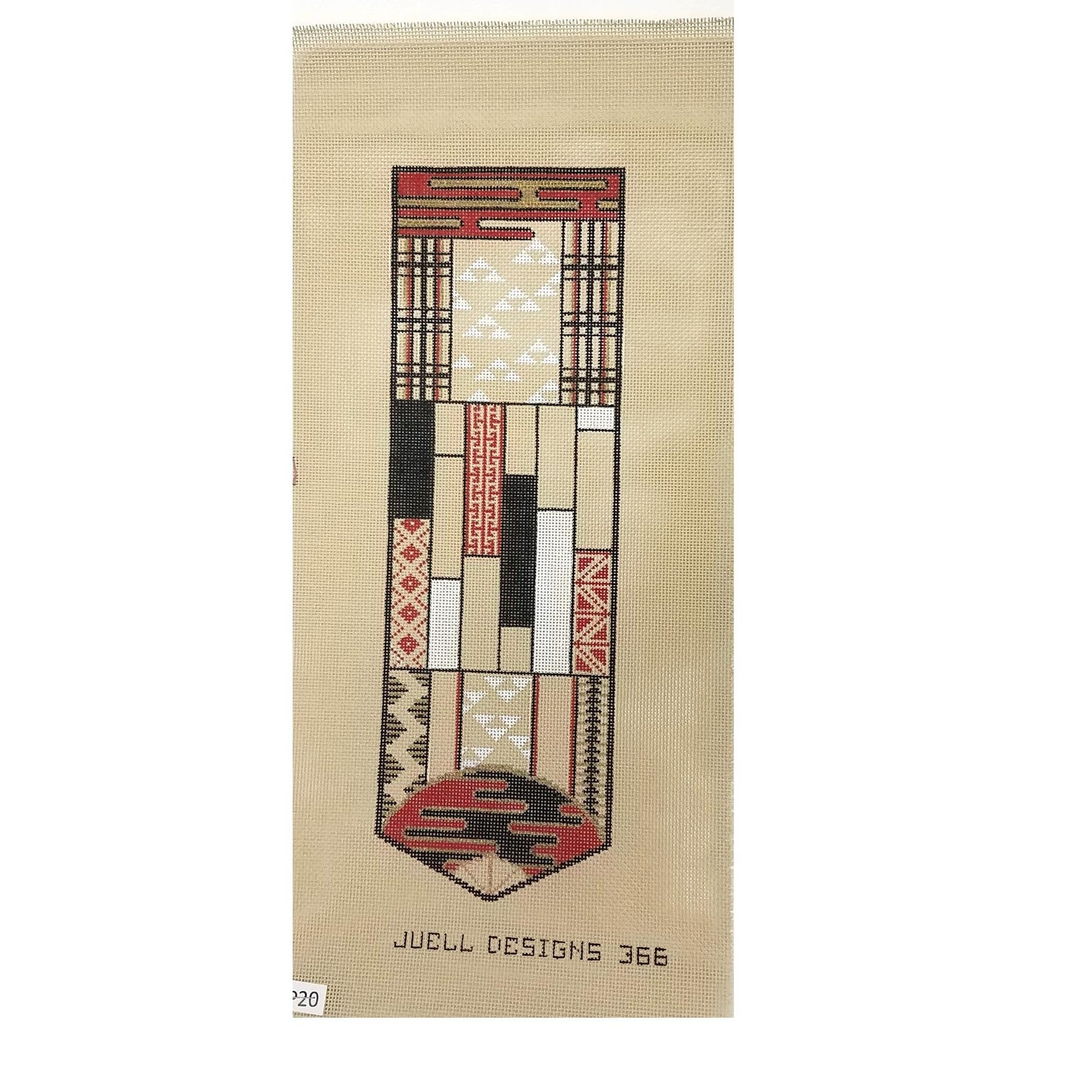 JUELL DESIGNS NEEDLEPOINT CANVAS:  ORIENTAL ASIAN THEME CLUTCH COIN PURSE  BM0