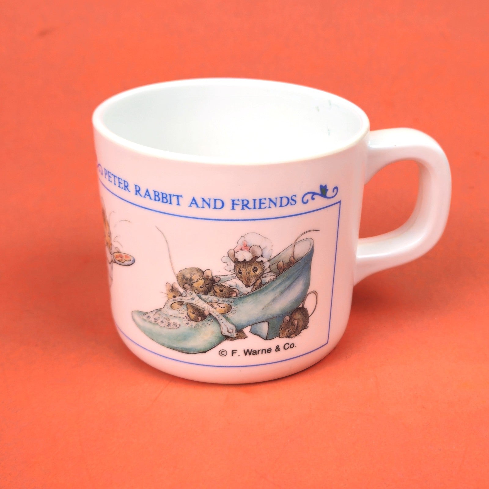 3 PC VINTAGE PETER RABBIT & FRIENDS DINNERWARE SET:  PLATE, BOWL, CUP2