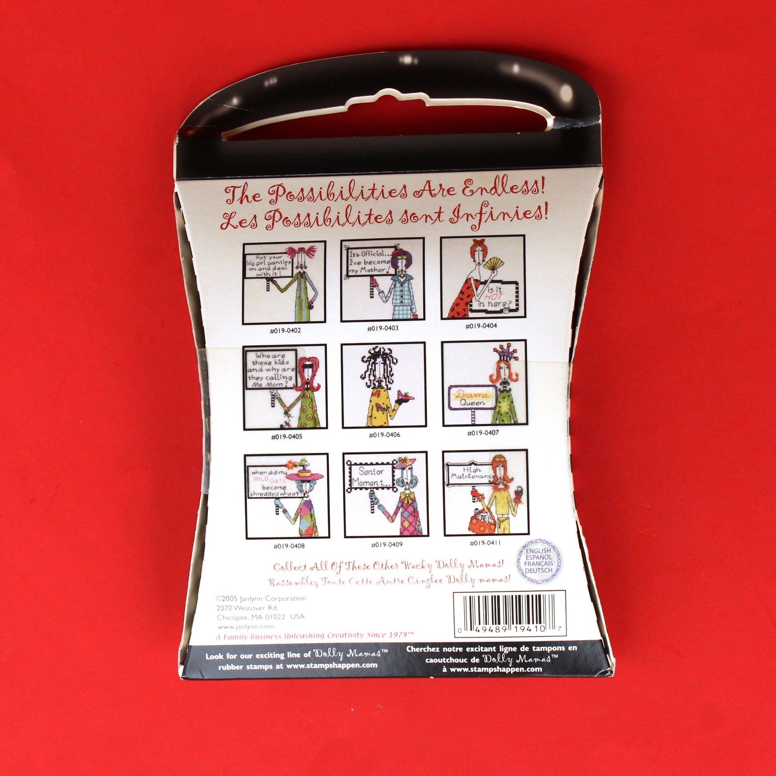 JANLYNN COUNTED CROSS STITCH KIT:  DOLLY MAMAS DOMESTICALLY CHALLENGED   BM1