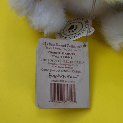 PRECIOUS PLUSH BOYDS BEAR: CHANTELLE CHAPEAU     LF3