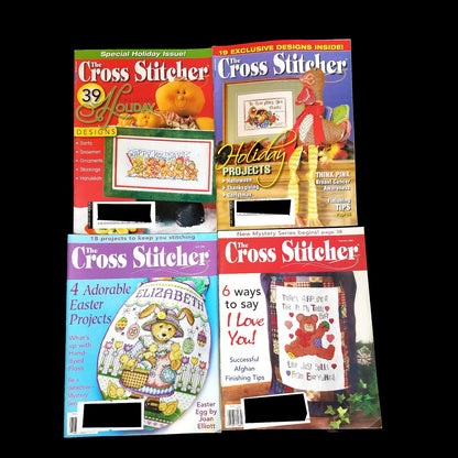5 CROSS STITCHER MAGAZINE LOT:  HOLIDAY, SEASONAL, SAMPLER   BM1