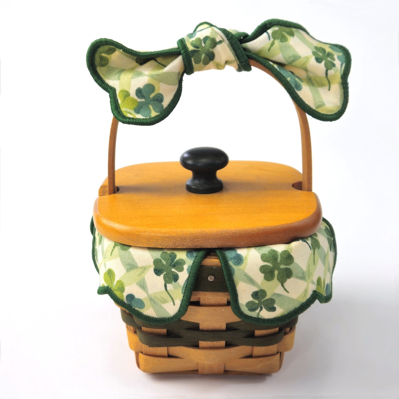 1999 LOTS OF LUCK BASKET SET:  SHAMROCK ST. PATRICK'S GIFT3