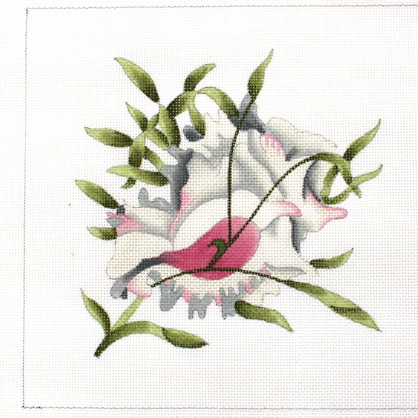 NEEDLEPOINT CANVAS:  SEED POD     BM0