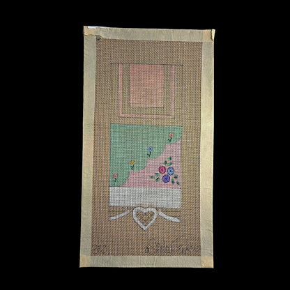 SANDY JENKINS HP NEEDLEPOINT CANVAS:  FLORAL NEEDLE CASE      BM1