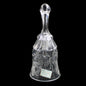 RIEKES CRISA CLEAR GLASS BELL 24% LEAD CRYSTAL:  FLOWER DESIGN    FM0