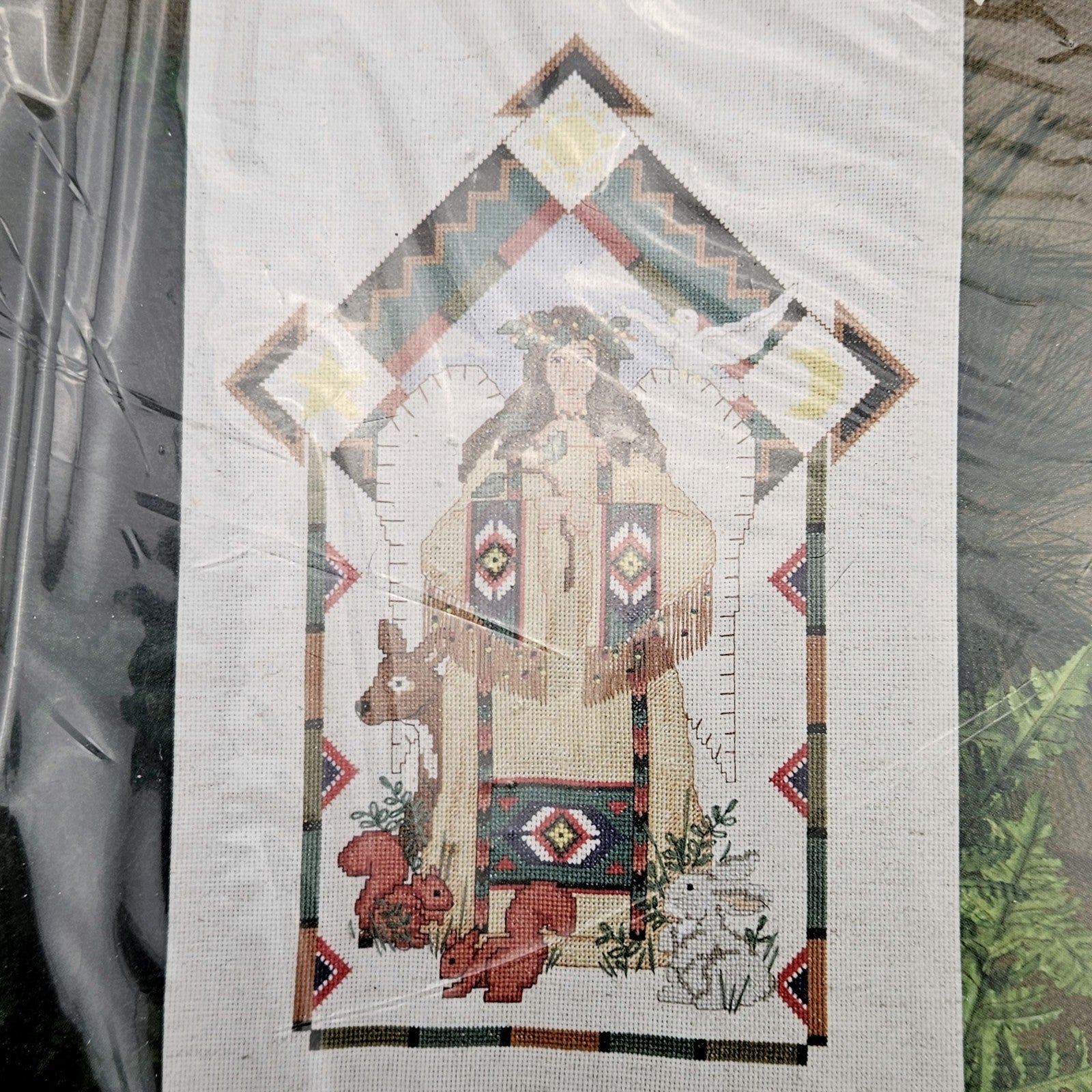 NATURE'S WINDOW CROSS STITCH KIT:  SOUTHWESTERN THEME NATURE'S ANGEL  BM0