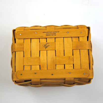 2002 LONGABERGER ADDRESS BASKET & PROTECTOR NEW4