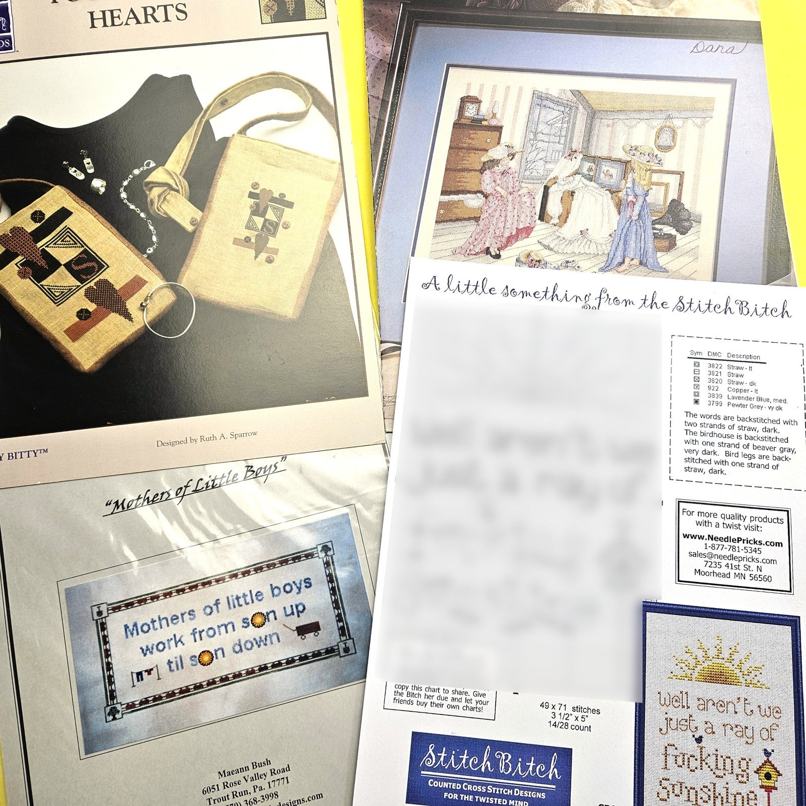 31 DESIGNS CROSS STITCH CHART LOT:  VARIETY THEME     BM3