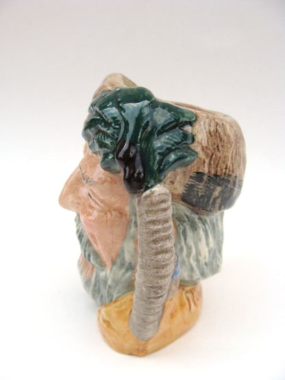 ROYAL DOULTON CHARACTER SMALL JUG: ROBINSON CRUSOE D6539 W/FOOT NO BOX     KM3