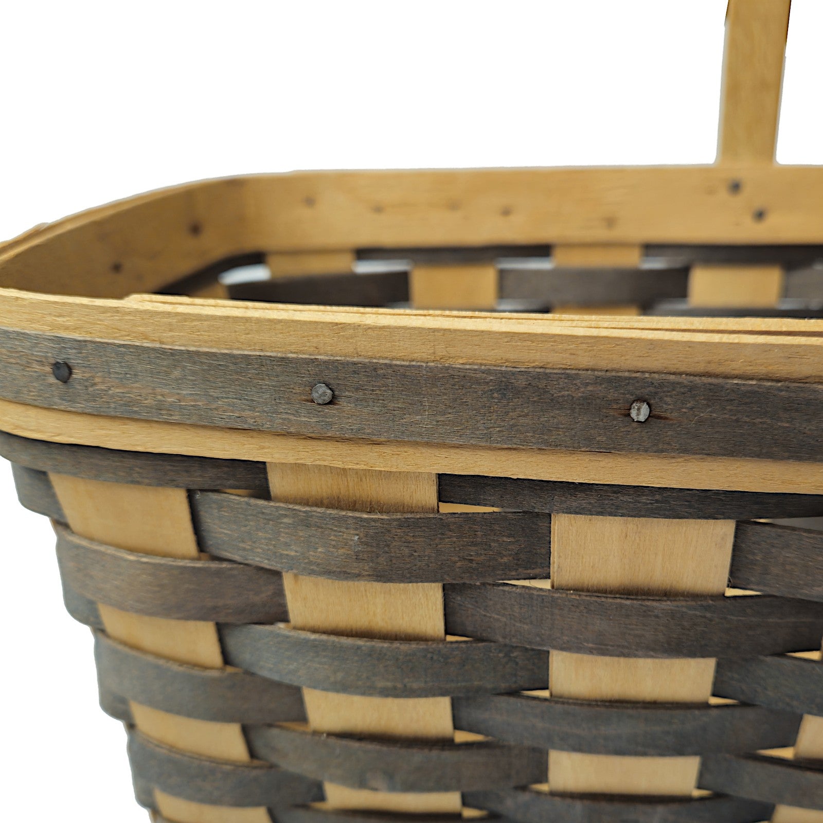 1988 LONGABERGER BASKET:  BLUE WEAVE GRANDMA BONNIE FAMILY SIGNED5