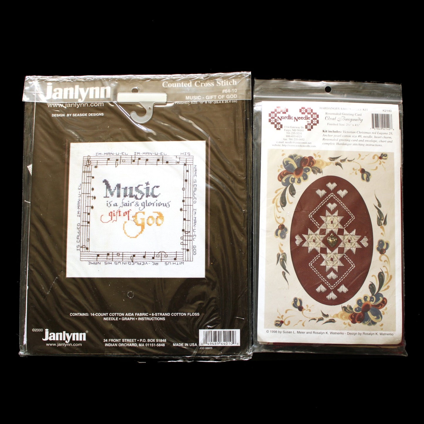 9 CROSS STITCH & 1 NP, EMBROIDERY KIT LOT:  CHRISTMAS, CELL PHONE CASE, BABY  BM3