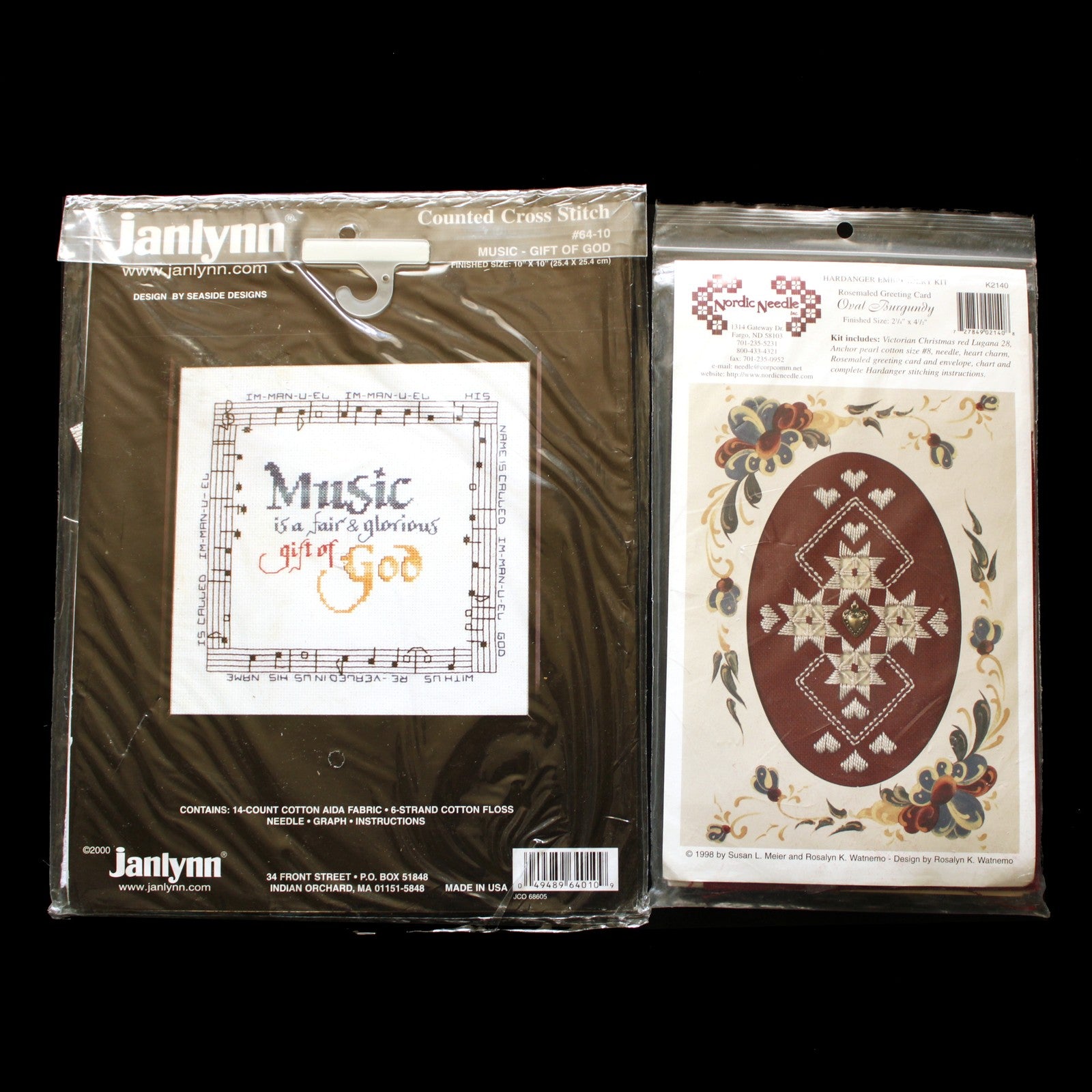 9 CROSS STITCH & 1 NP, EMBROIDERY KIT LOT:  CHRISTMAS, CELL PHONE CASE, BABY  BM3