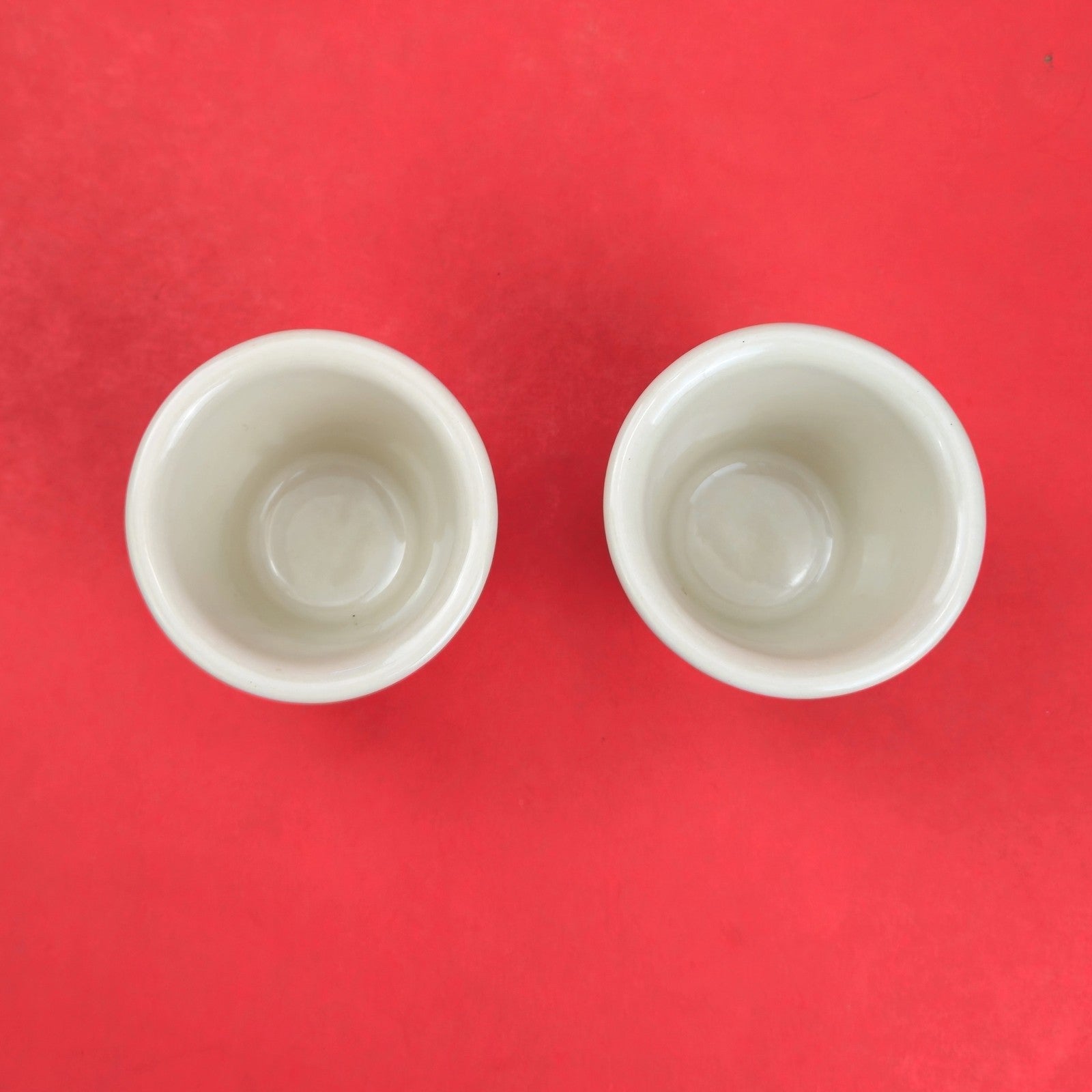RETIRED LONGABERGER POTTERY:  2 CANDY CORN VOTIVE CANDLE HOLDERS1