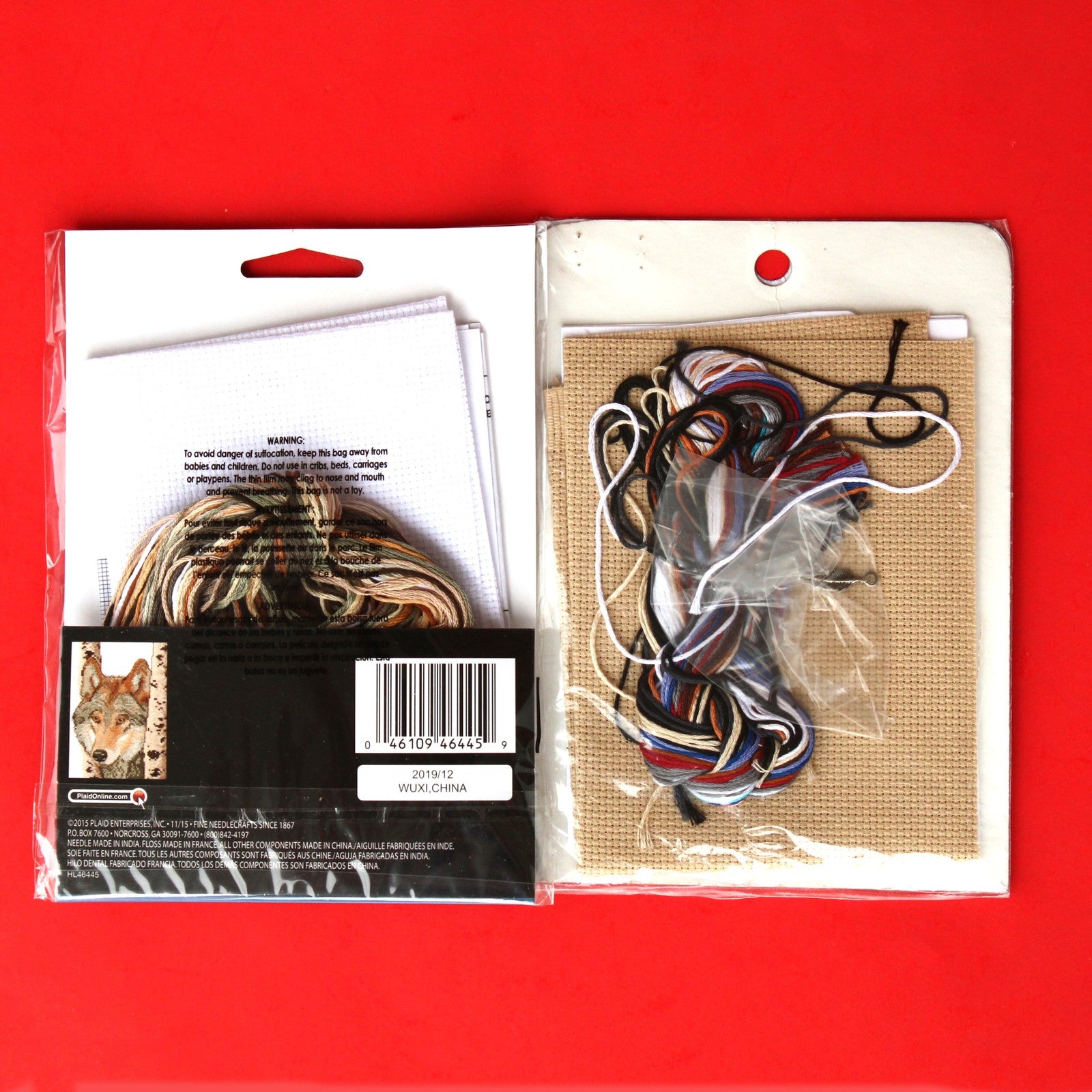 3 COUNTED CROSS STITCH KIT LOT:  WOLF, SOUTHWEST THEME BM2