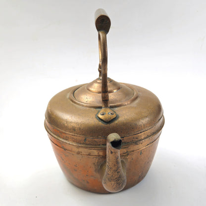 VINTAGE COPPER TEAPOT TEA KETTLE3