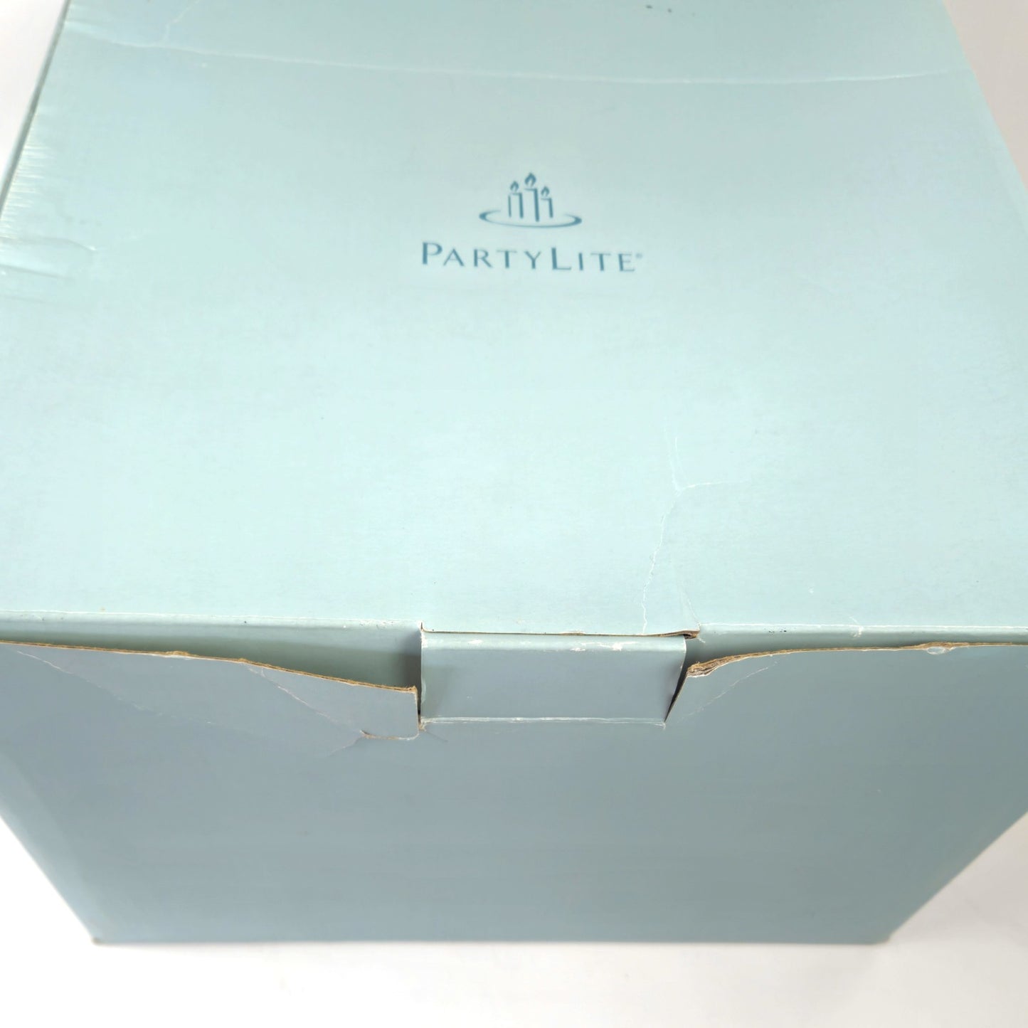 PARTYLITE 3 WICK CANDLE HOLDER:  P9904B HOLLY LITES4