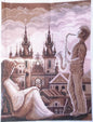 EMBROIDERY CROSS STITCH AIDA:  SERENADE RUSSIAN CATHEDRAL     BM0