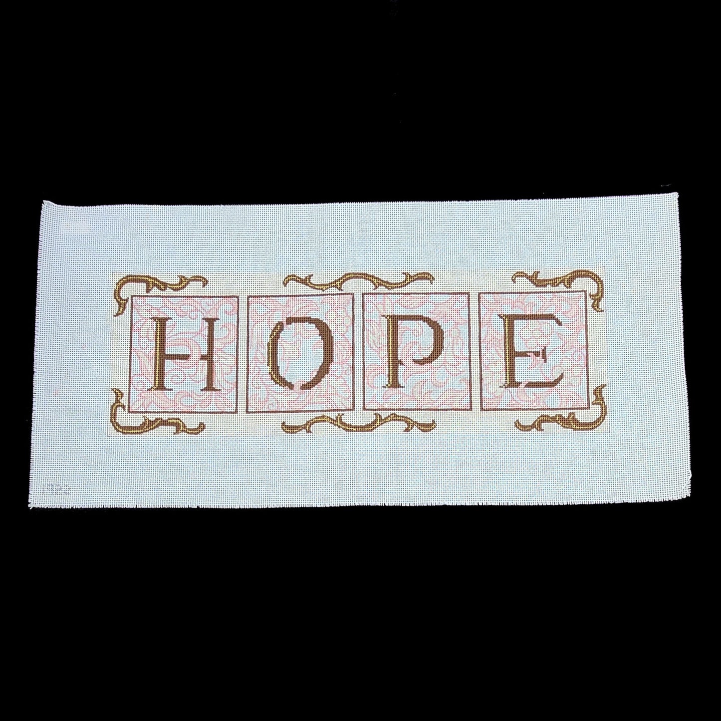 BEAUTIFUL NEEDLEPOINT CANVAS:  HOPE  GG1