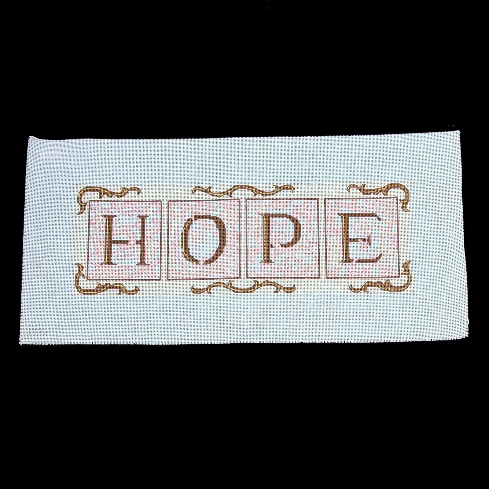 BEAUTIFUL NEEDLEPOINT CANVAS:  HOPE  GG1