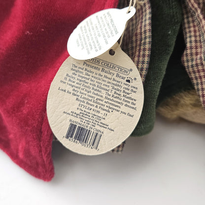 2000 PLUSH BAILEY BOYDS RETIRED BEAR:  RED RIDING HOOD 9199-15  LF3