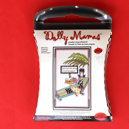 JANLYNN COUNTED CROSS STITCH KIT:  DOLLY MAMAS DOMESTICALLY CHALLENGED   BM0