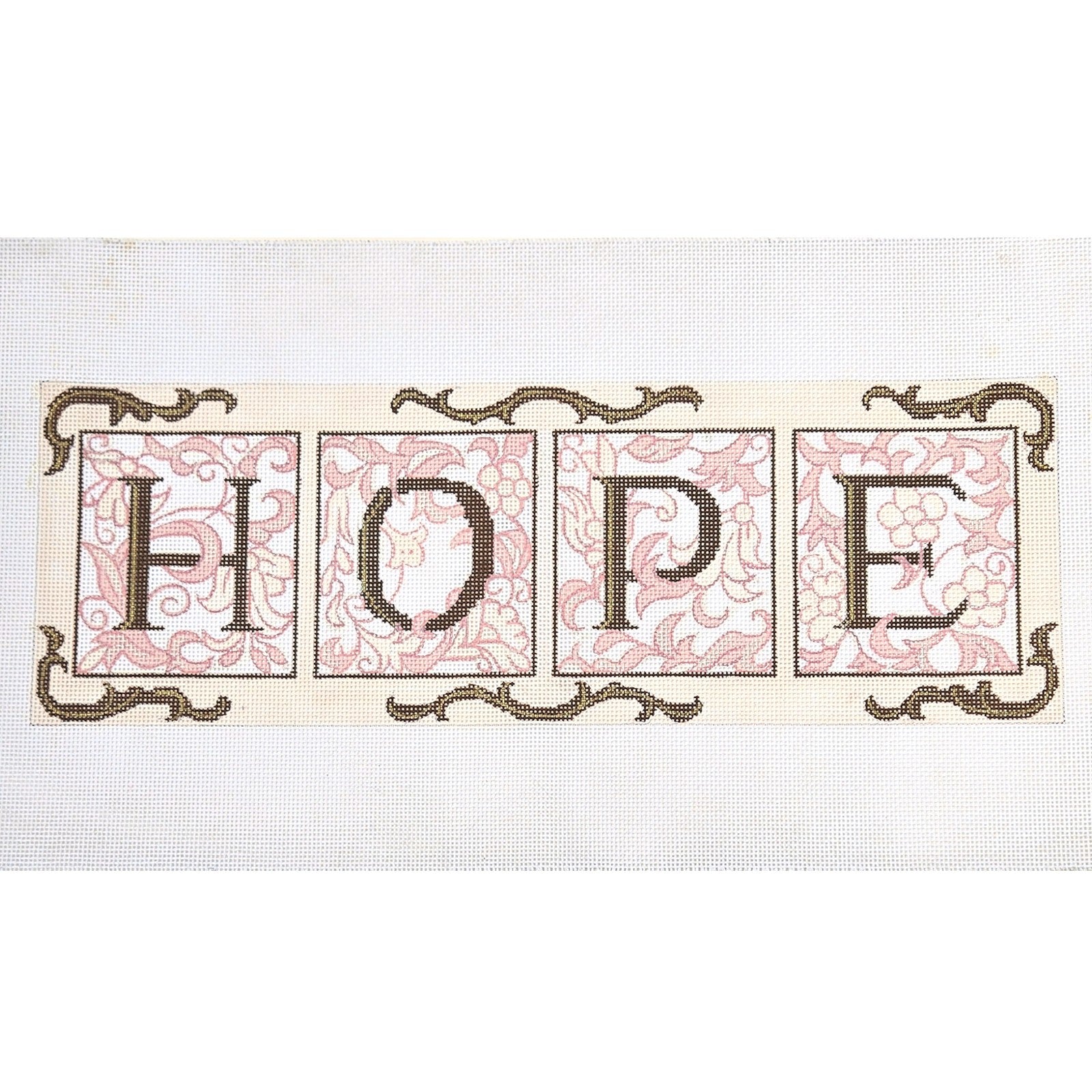 BEAUTIFUL NEEDLEPOINT CANVAS:  HOPE  GG0