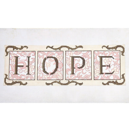 BEAUTIFUL NEEDLEPOINT CANVAS:  HOPE  GG0