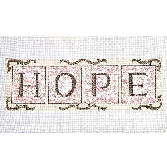 BEAUTIFUL NEEDLEPOINT CANVAS:  HOPE  GG0