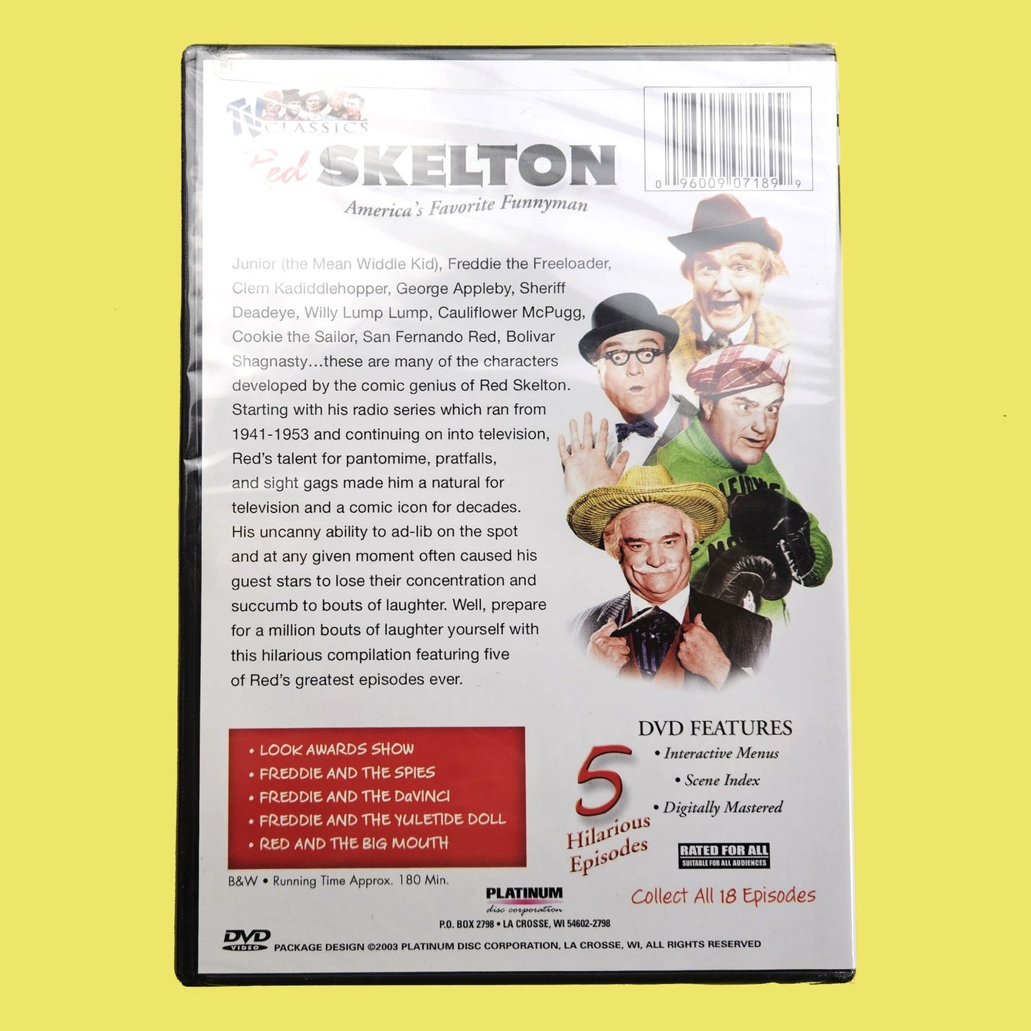 3 RED SKELTON DVD LOT: VOL 2, 3, 4  TWO NEW   LF3