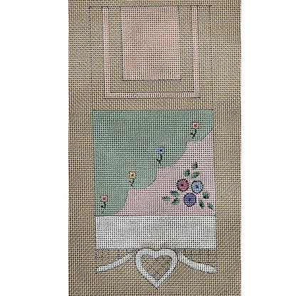 SANDY JENKINS HP NEEDLEPOINT CANVAS:  FLORAL NEEDLE CASE      BM0