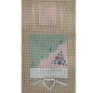 SANDY JENKINS HP NEEDLEPOINT CANVAS:  FLORAL NEEDLE CASE      BM0