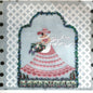 SANDY JENKINS HAND PAINTED NEEDLEPOINT CANVAS W/ SG:  SOUTHERN BELLE   BM0